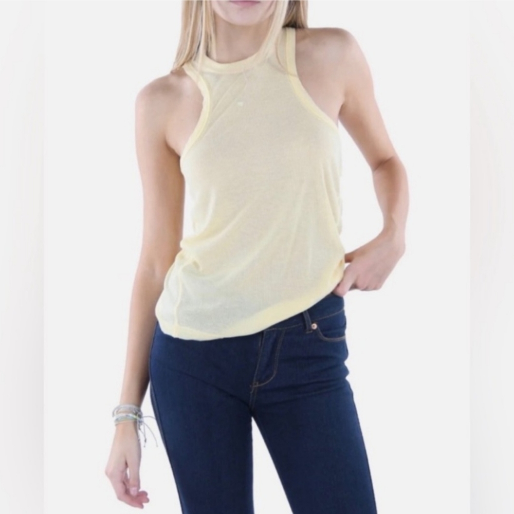 Free People Movement Varsity Tank Top in Magnolia